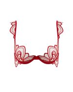 Soraya Embroidered Sheer Bra — Red — photo 5 (Bluebella)