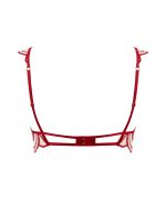 Soraya Embroidered Sheer Bra — Red — photo 6 (Bluebella)
